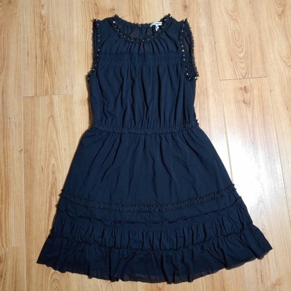 PULL IN 24HRS Juicy Couture Black Mesh Dress Studded Beauty Size XS - Picture 5 of 11